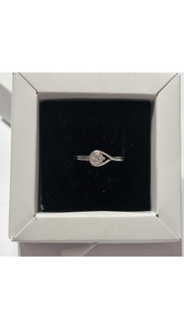 Anel Gota Infinita Prata 925 