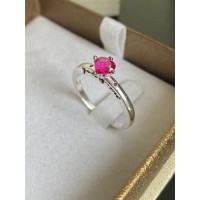  Anel /Aliança Coração You & Me Prata 925