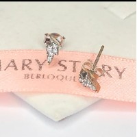 Brincos Me Raio Cravejado Prata 925 ( par) Brincos Me Raio Cravejado Prata 925 ( par)