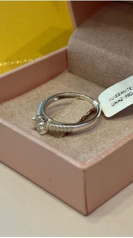 Anel  MOISSANITE Solitario Pt.925