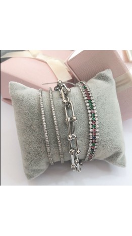 Bracelet Duplo Glamour ( SEMIJOIAS)