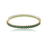 Bracelet Joy Zirconias verdes  (SEMIJOIAS)