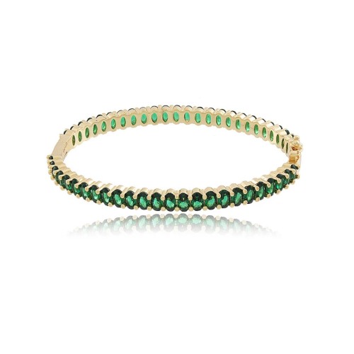 Bracelet Joy Zirconias verdes  (SEMIJOIAS)