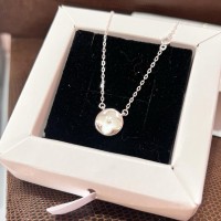 Gargantilha Trevo Madrepérola Prata 925 com zircona Gargantilha Trevo Madrepérola Prata 925 com zircona