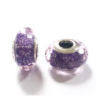 MU-13 Murano Facetado Lilás Luzes Prata 925 e Vidro MU-13 Murano Facetado Lilás Luzes Prata 925 e Vidro