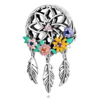 Berloque Filtro dos Sonhos Florido Prata 925 Berloque Filtro dos Sonhos Florido Prata 925