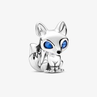 Berloque Raposa de Olhos Azuis Prata 925 Berloque Raposa de Olhos Azuis Prata 925