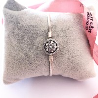 Pulseira Fecho Flor Primavera Prata 925 Pulseira Fecho Flor Primavera Prata 925