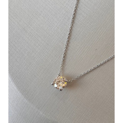 GARGANTILHA  MOISSANITE  2.CT PONTO DE LUZ 8MM