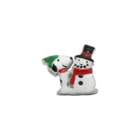 BE-318 Berloque Snoopy In Love Bonecos de Neve 