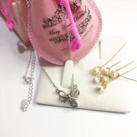 Gargantilha Laço Romântico Prata 925 Gargantilha Laço Romântico Prata 925