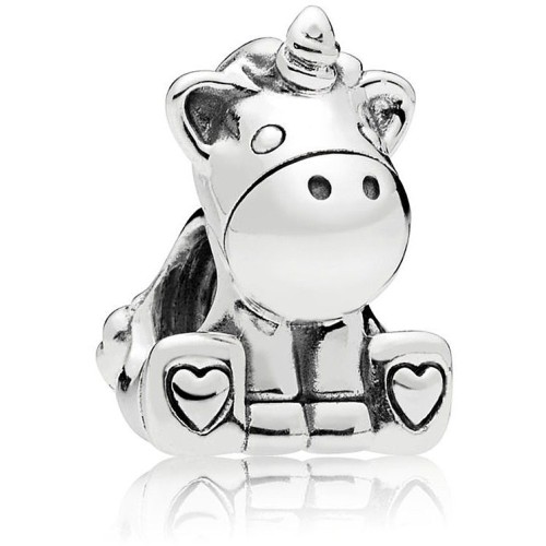 BE-343 Berloque Unicornio Bruno Prata 925