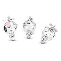 BE-249 Berloque Menino levado Prata 925