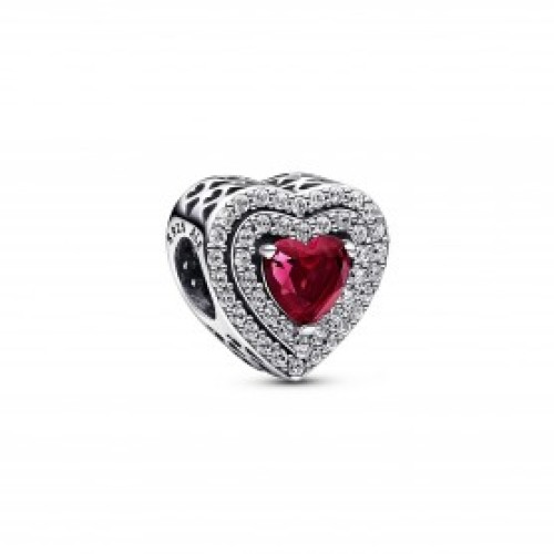 Berloque Love Cravejado  Prata 925