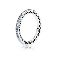 Anel /Aliança Prata 925 /Esmalte e Zirconias Azul Anel /Aliança Prata 925 /Esmalte e Zirconias Azul