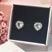 Brincos oração Princesa Prata 925 Zirconias Brincos oração Princesa Prata 925 Zirconias