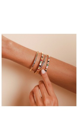 Bracelet Micro zirconias coloridas ( semijoias)