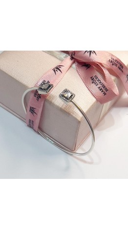 Bracelet Ponteiras Cravejadas Prata 925
