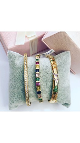 Bracelet Sther Cravejado zirconias ( SEMIJOIAS)