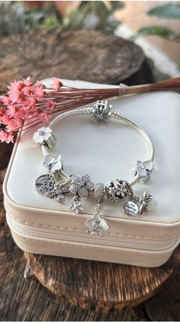 Pulseira  Radiante Brilho zirconias /Prata 925