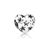 BE-97 Berloque Coração Estrelado em Prata 925 (Unidade) BE-97 Berloque Coração Estrelado em Prata 925 (Unidade)
