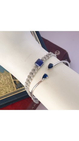 Pulseira Riviera Cravejas Luxo em Zirconias Prata 925