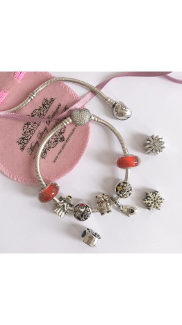 Pulseira Mary Story  Fecho coração cravejado zirconias Prata 925 