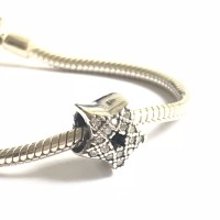 BE-134 Berloque Estrela dupla com Zirconias Brancas BE-134 Berloque Estrela dupla com Zirconias Brancas