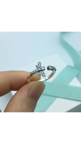 Anel Libélula  Prata 925 & Zirconias 