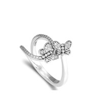 Anel Voo das Borboletas em Prata 925 & Zirconias Anel Voo das Borboletas em Prata 925 & Zirconias