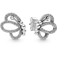 Brincos Delicadas Borboletas Prata 925 Brincos Delicadas Borboletas Prata 925