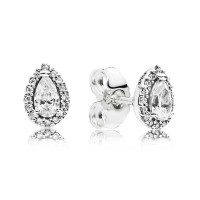 Brincos Gota em zirconias Brancas e Prata. Brincos Gota em zirconias Brancas e Prata.