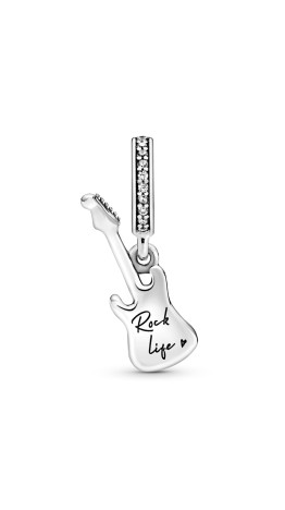 Pingente Guitarra In love Music Prata 925