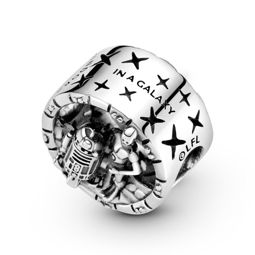 Berloque ( Star Wars) S C-3PO and R2-D2 Prata 925