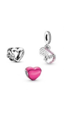 Berloque  Mae Amor infinito para sempre Prata 925