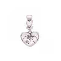  Pingente Amor Compartilhado em Prata 925