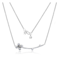 Gargantilha Flor Bem Me Quer  em Prata 925 