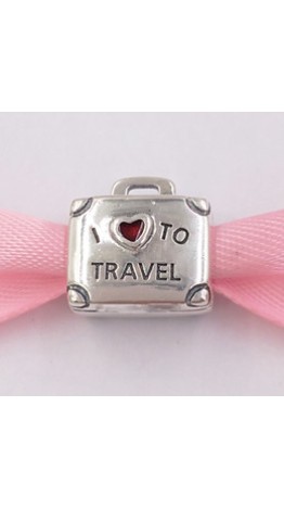Berloque Mala Love Viajar Prata 925