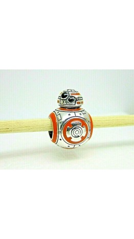 Berloque Robô Bb-8 (star wars) Prata 925