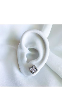 Brincos Beleza Eterna Cristal Prata 925